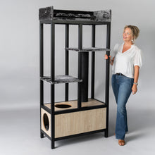 Design Kattmöbel Maine Coon Feline Elite 190 Blackline (Mörkgrå)