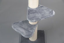 Stor, triangulär Step triangulär (för 12, 15 eller 20 cm långa stolpar) Ljusgrå